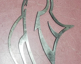 Broncos Bronco metal horse outline wall decor made in usa