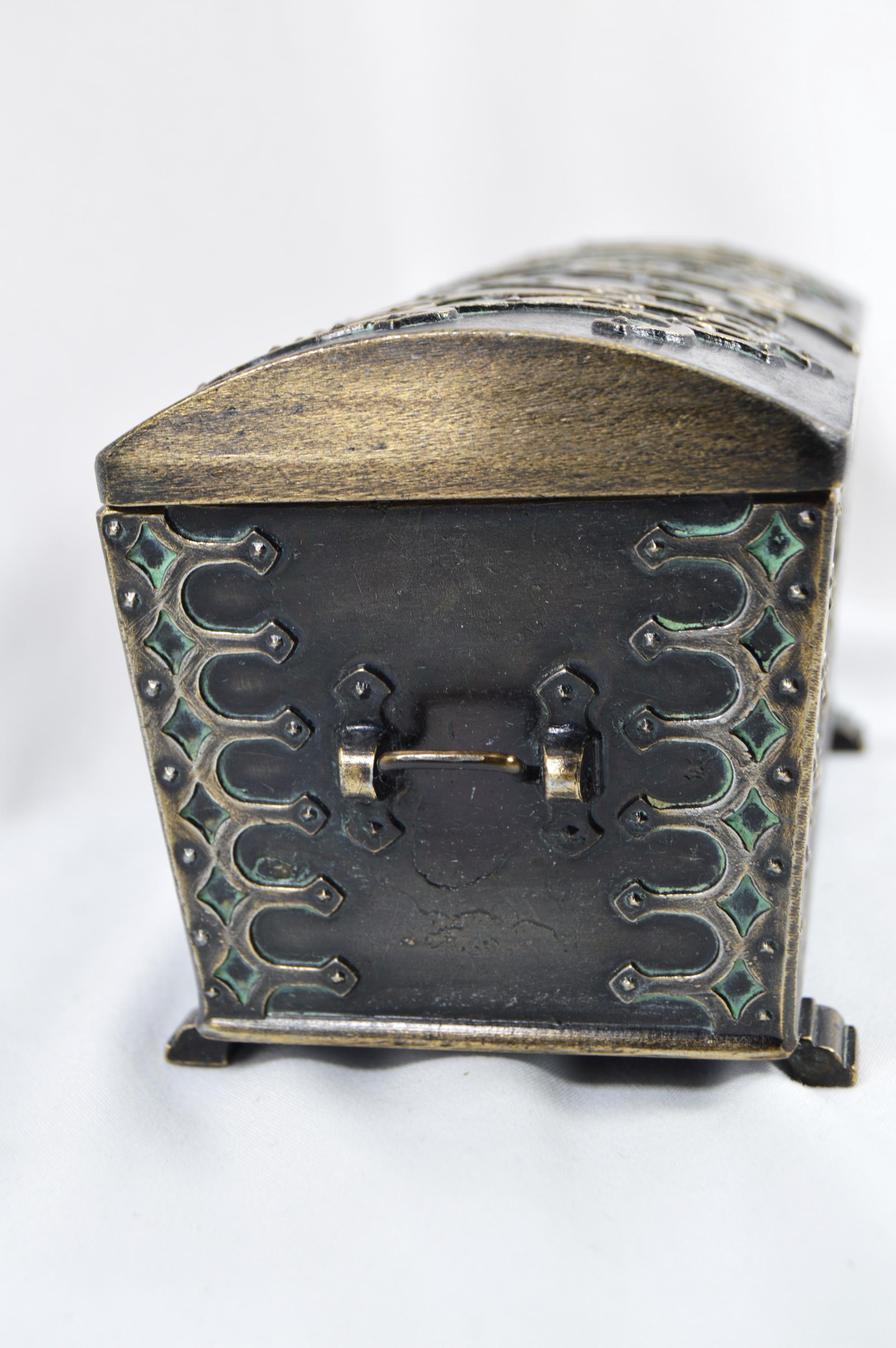 Vintage Viking Treasure Chest in Bronze by Edward Aagaard Denmark