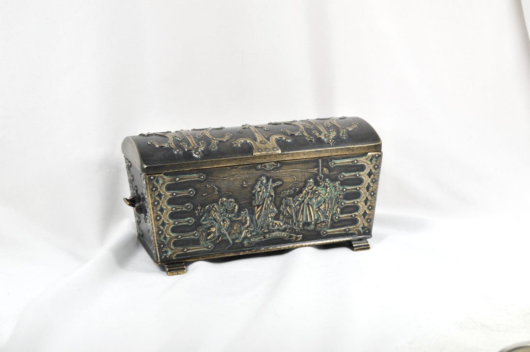 Vintage Viking Treasure Chest in Bronze by Edward Aagaard Denmark