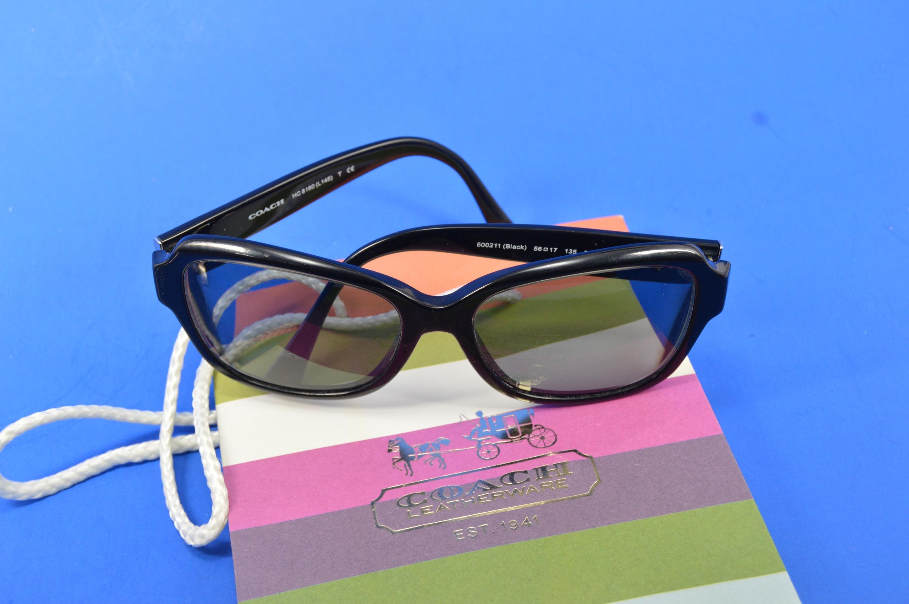 COACH New York Eyeglass Frames Only, HC 8160, Black, 500211  display picture 2