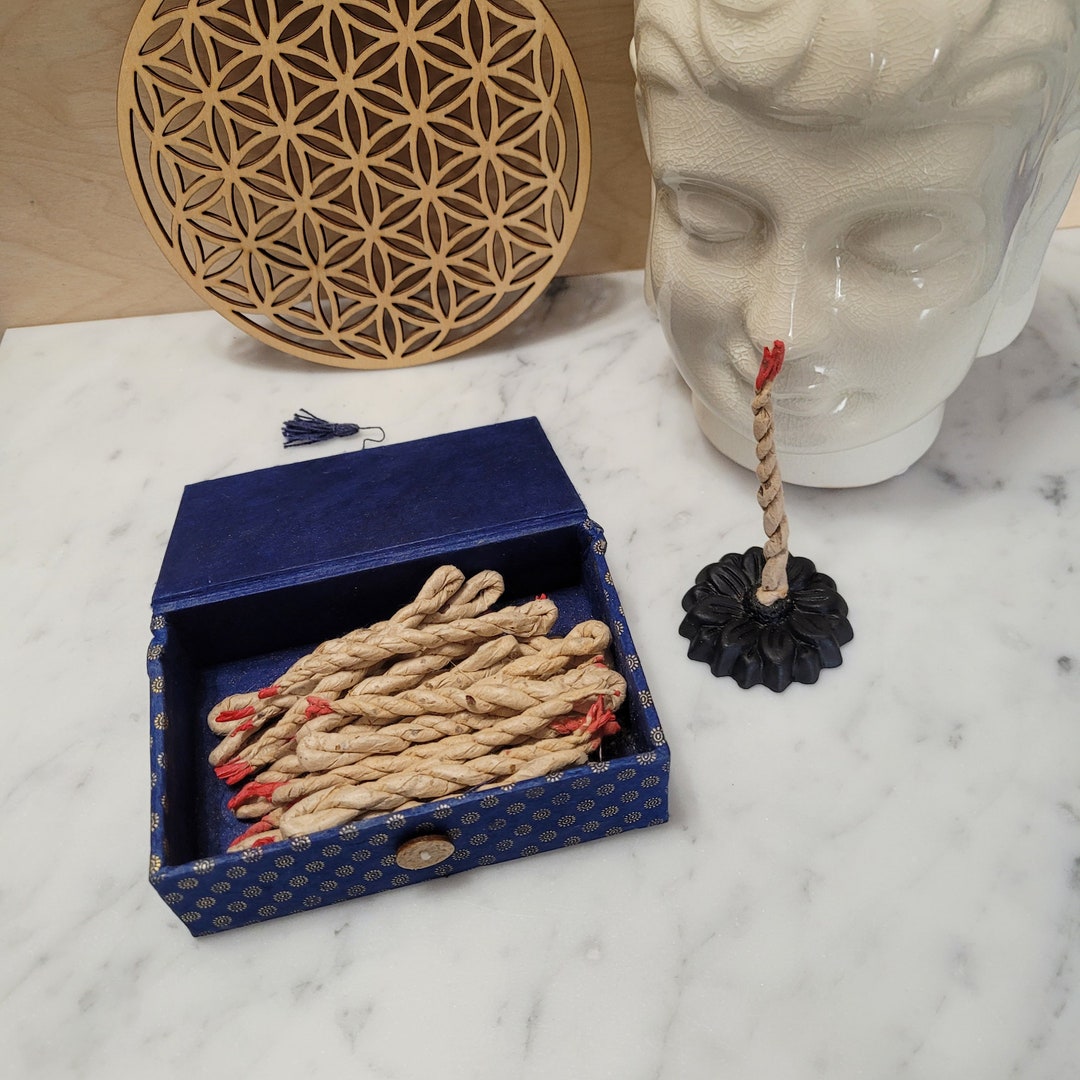 Rope Incense Box Set Medicine Buddha Etsy