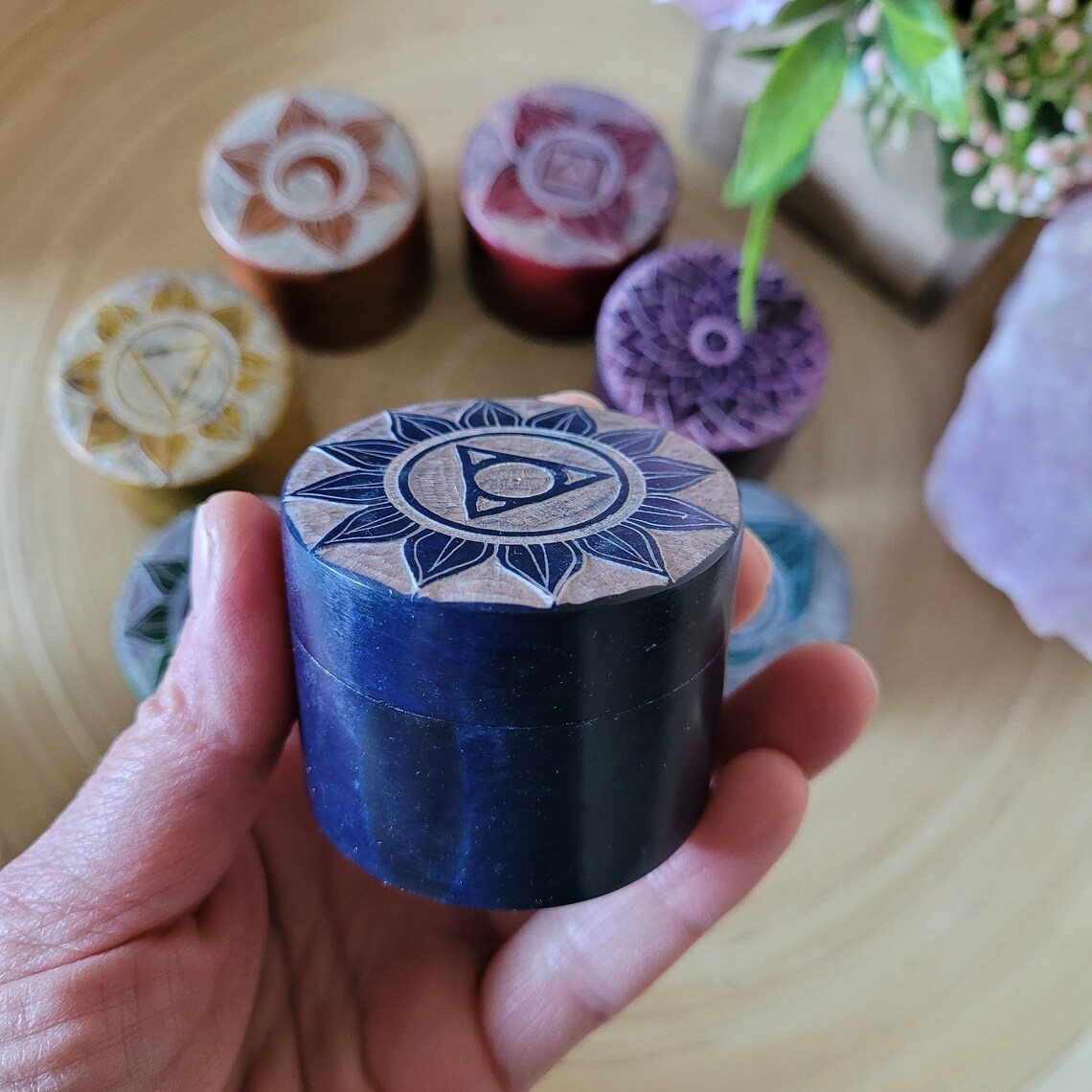 Soapstone Chakra Boxes Collection Etsy