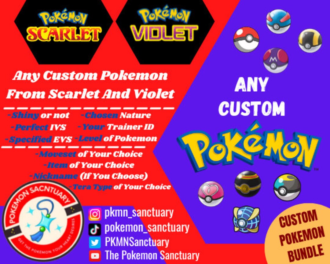 Pokémon Scarlet and Violet ✨SHINY✨ Mewtwo W/ Best 6IV + Customizable