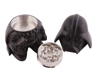 Fox Den Darth Vader Inspired 3 Piece 64Mm Zinc Alloy Herb Tobacco Grinder With P Fox Den Darth Vader Inspired 3 Piece 64Mm Zinc Alloy Herb Tobacco Grinder With P