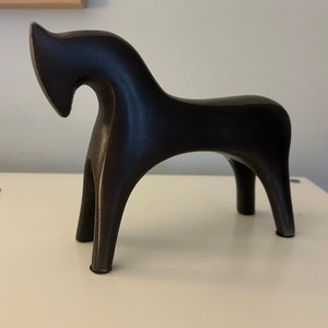 Metal Stylized Horse Figurine ~ Dala Horse