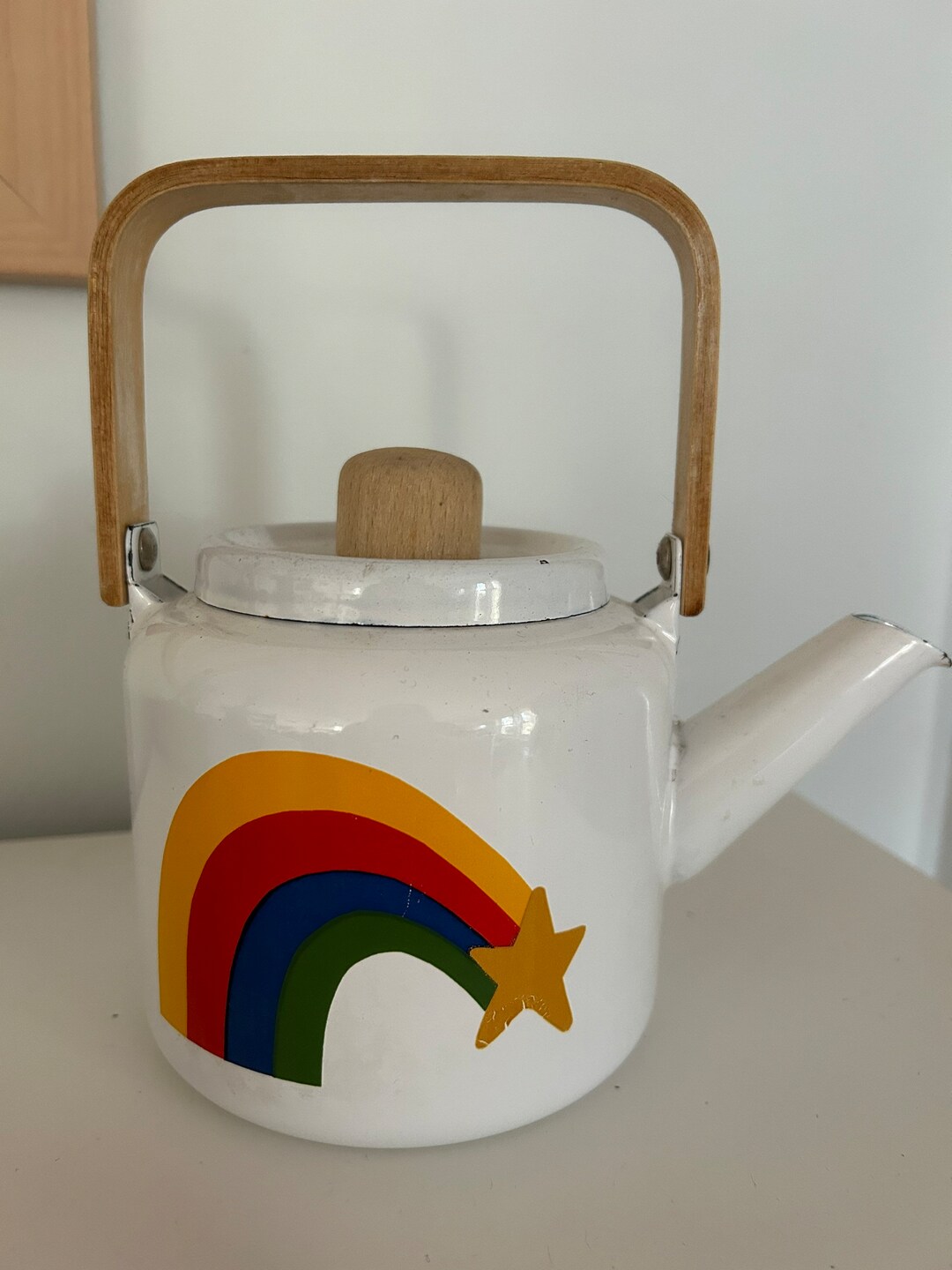 Enamel Rainbow Tea Kettle Etsy