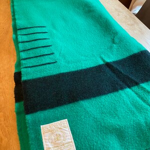 Green hudson bay blanket sale