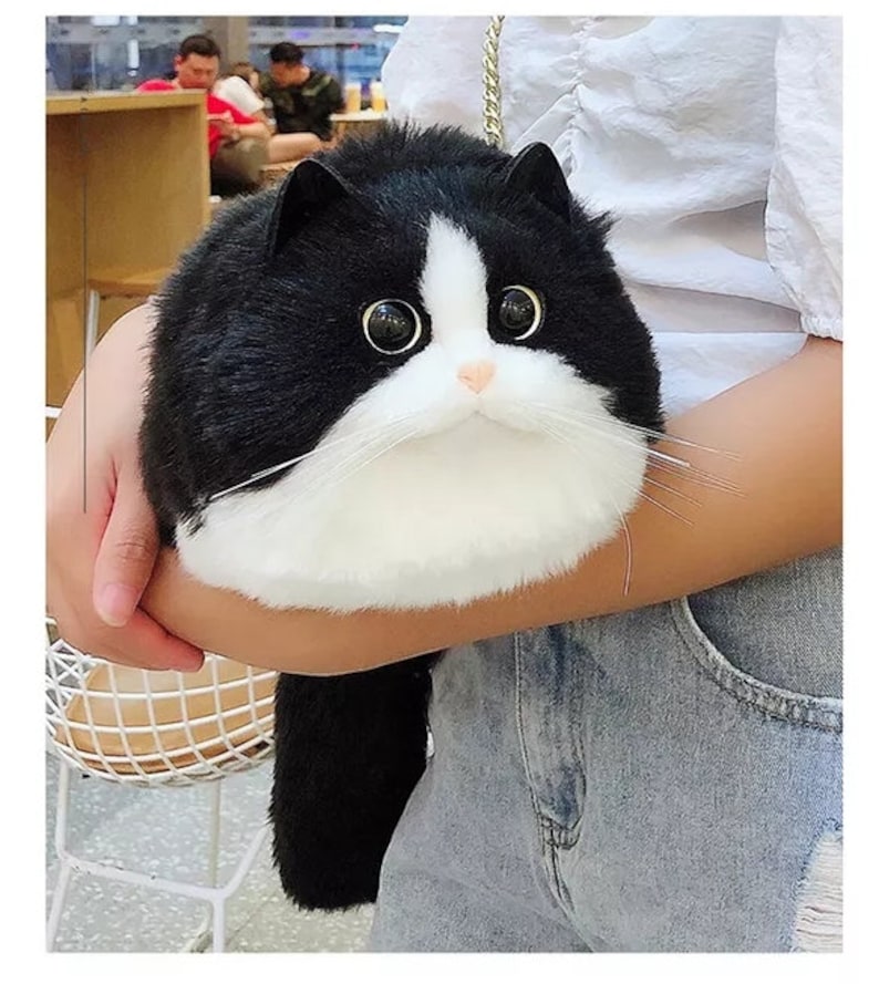 Handmade Realistic Fur Cat Purse Bag kitty Kitten Handbag Etsy