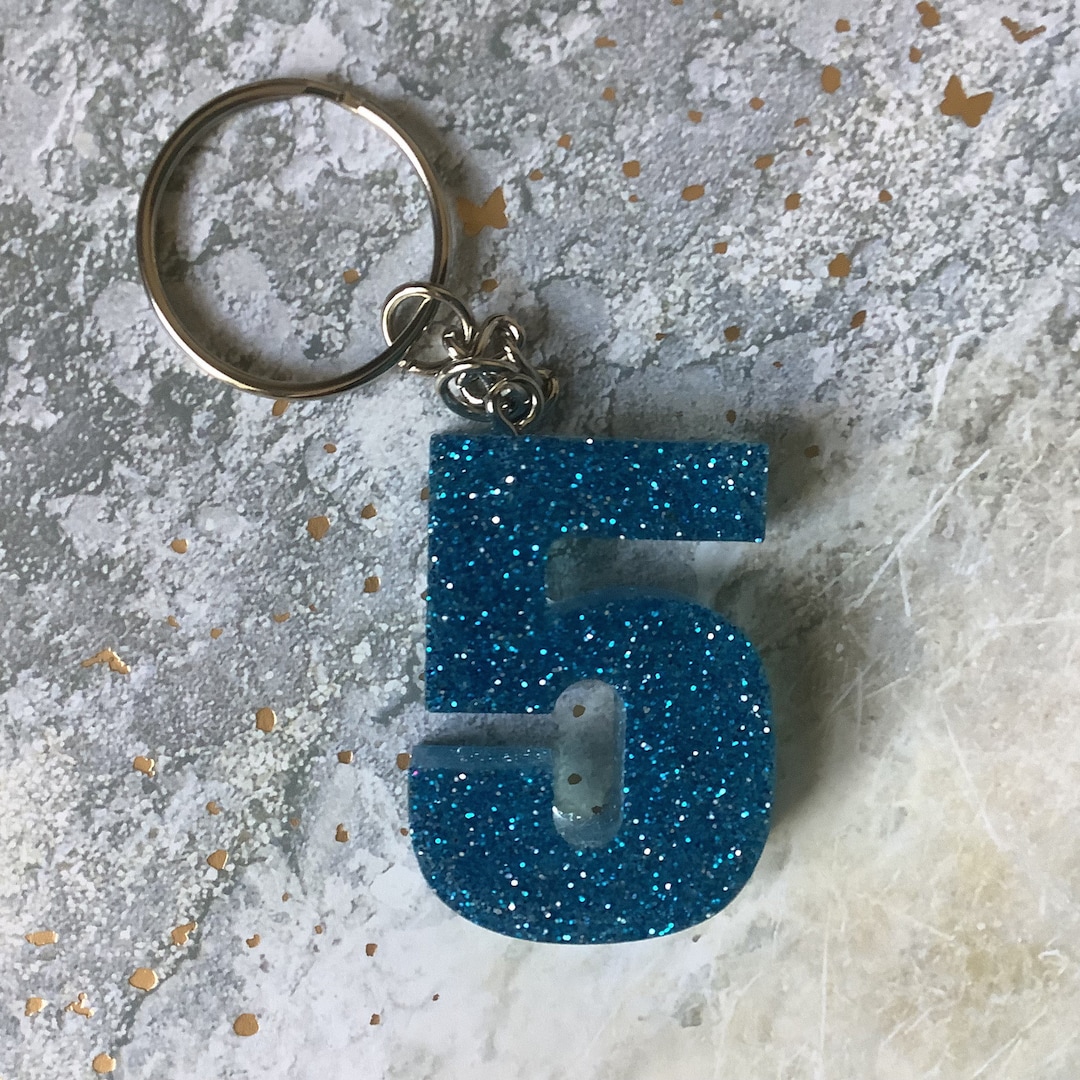 Custom Number Keychains Etsy