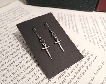 Dagger earrings stainless steel