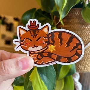 Cowboy Cat Sticker
