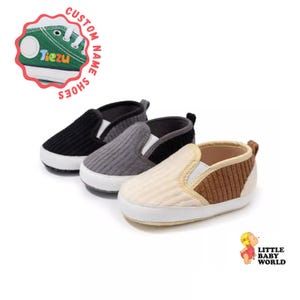 Indoor babyschoentjes, antislip katoenen zachte zool lichtgewicht baby casual, aangepaste zomer ledikant babyslofjes, pasgeboren wieg schoenen cadeau