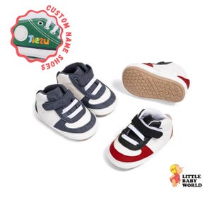 Baby Sport Shoes, Fashionable Infant Trainers for Boys & Girls, Unisex Baby Sneakers, Soft Sole Crib Shoes, Custom Baby First Walker Shoes