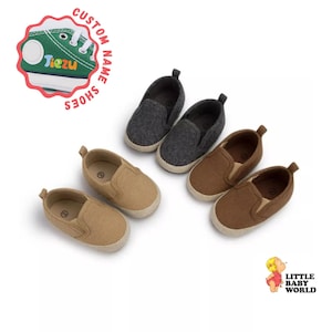 Babywandelschoenen voor binnen, geweven stoffen zachte zool antislip peuterschoenen, vintage babyslofjes, op maat gemaakte wiegschoenen pasgeboren