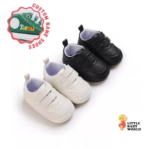 First Walkers Baby Boy Shoes, PU Leather Soft Rubber Baby Boy Casual Shoes, Custom Summer Baby Shoes, Baby Shower Gift, Baby Clothes