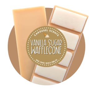 Vanilla Sugar Wafflecone Snap Bar Wax Melts | Ready to Ship