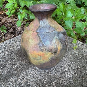Raku Vase