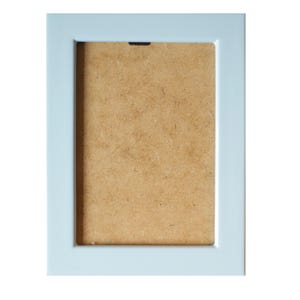 Powder blue Lacquered Wood Flat Frame
