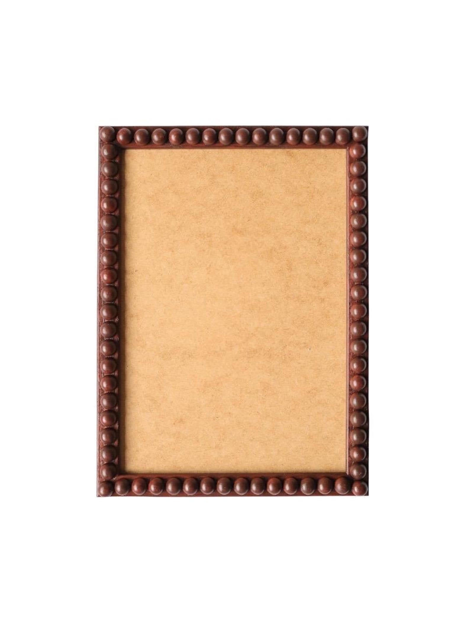 Chestnut Stained Bobbin Frame - 6x8", lacquer