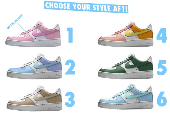 Choose Your Design Air Force 1 Custom / Air Force Ones Pink - Etsy