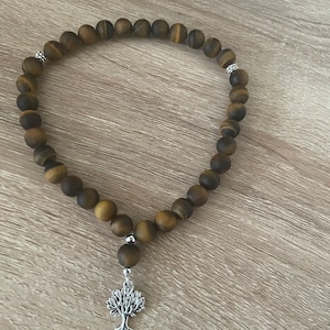 Matte Brown Tigers Eye Tasbih (33 beads)