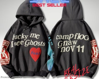 ghosts kanye hoodie felpa lucky me