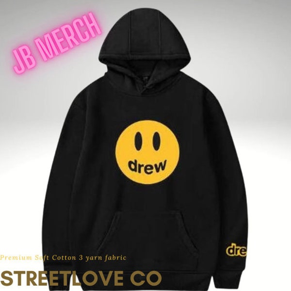 DREWHOUSE UNISEX Sudaderas con capucha de gran tamaño - Drew House Merch Tribute - Diseño bordado - % 100 algodón de alta calidad