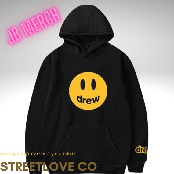 Drew House JB Sudadera con capucha negra de gran tamaño | Etsy México