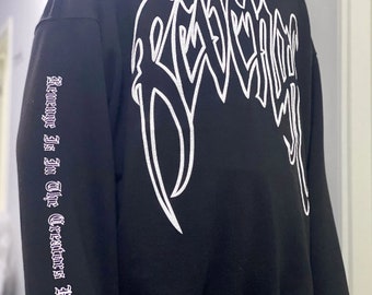 revenge moletom com capuz etsy