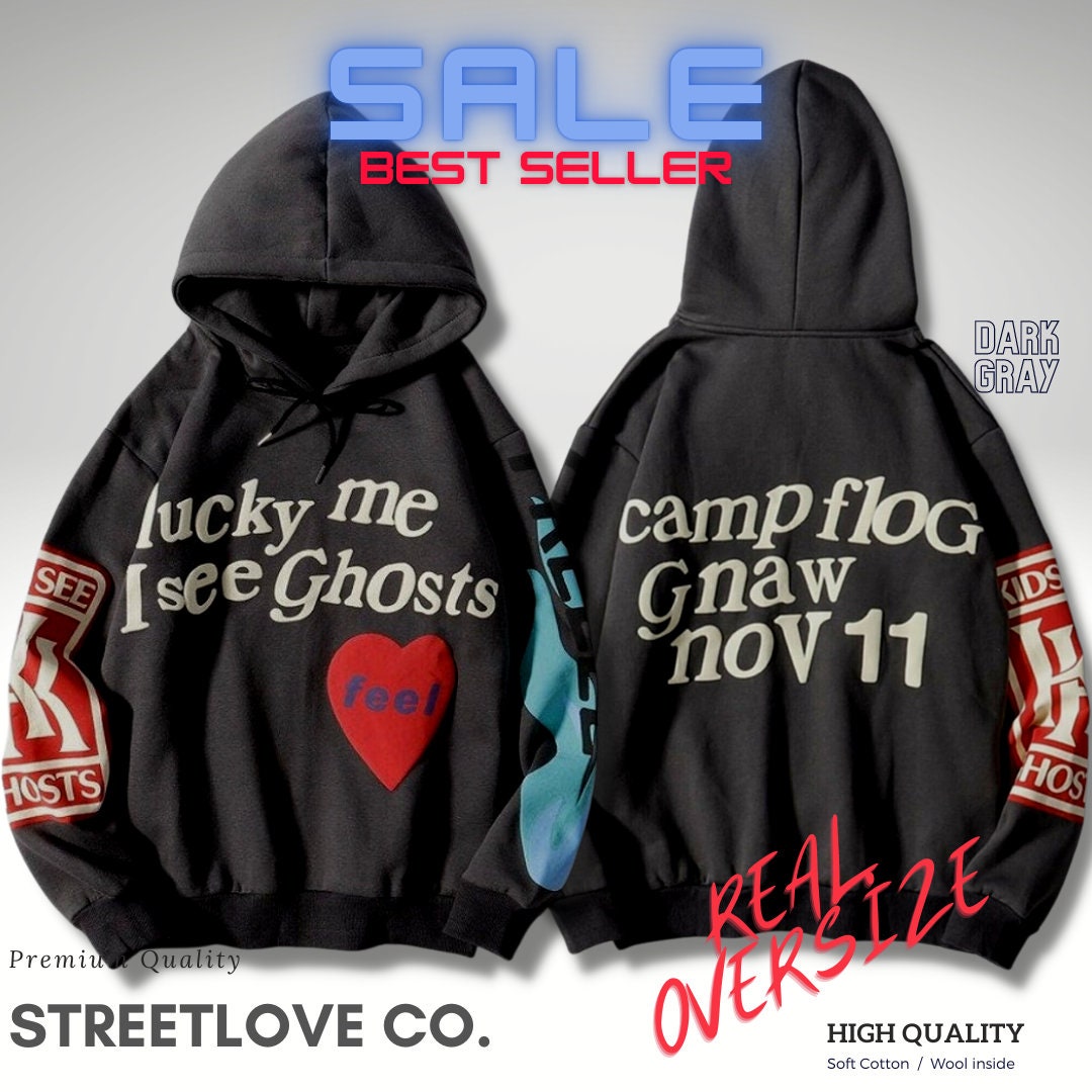 Kanye West LUCKY ME 3D Print Hoodie Unisex, I See Ghosts Hoodie  