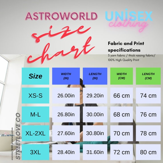 Astroworld Tour Hoodie Loose Oversize Astroworld Hoodie Blue White