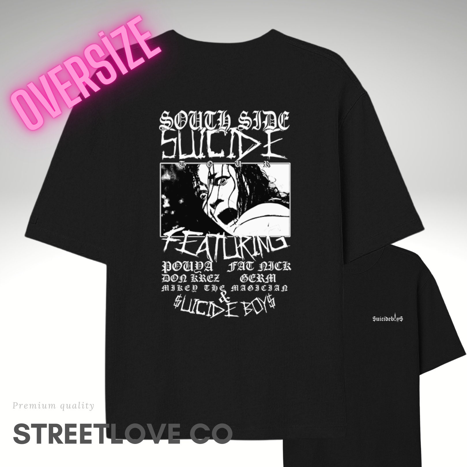 Grey 59 Unisex T-shirt Urban Style/ Suicide Boys/ Rap Tee