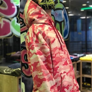 Lil Peep Pink Oversize Hoodie %100 Coton Hell Boy Hoodie lil peep camo sweat à capuche image 4