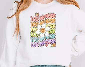 ICU Nurse Intensive Care Nurse Shirt, Retro ICU Nurse Gift For New Nurses, Nursing Student Clinicals Shirt ICU Group Emergency Room Vibes