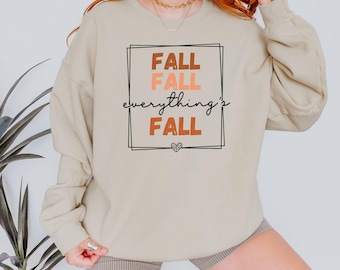 Fall Sweatshirt for Women Fall Crewneck Autumn Sweatshirt Thanksgiving Gift Pumpkin Season Cozy Fall Sweatshirt Womens Cute Fall Sweater