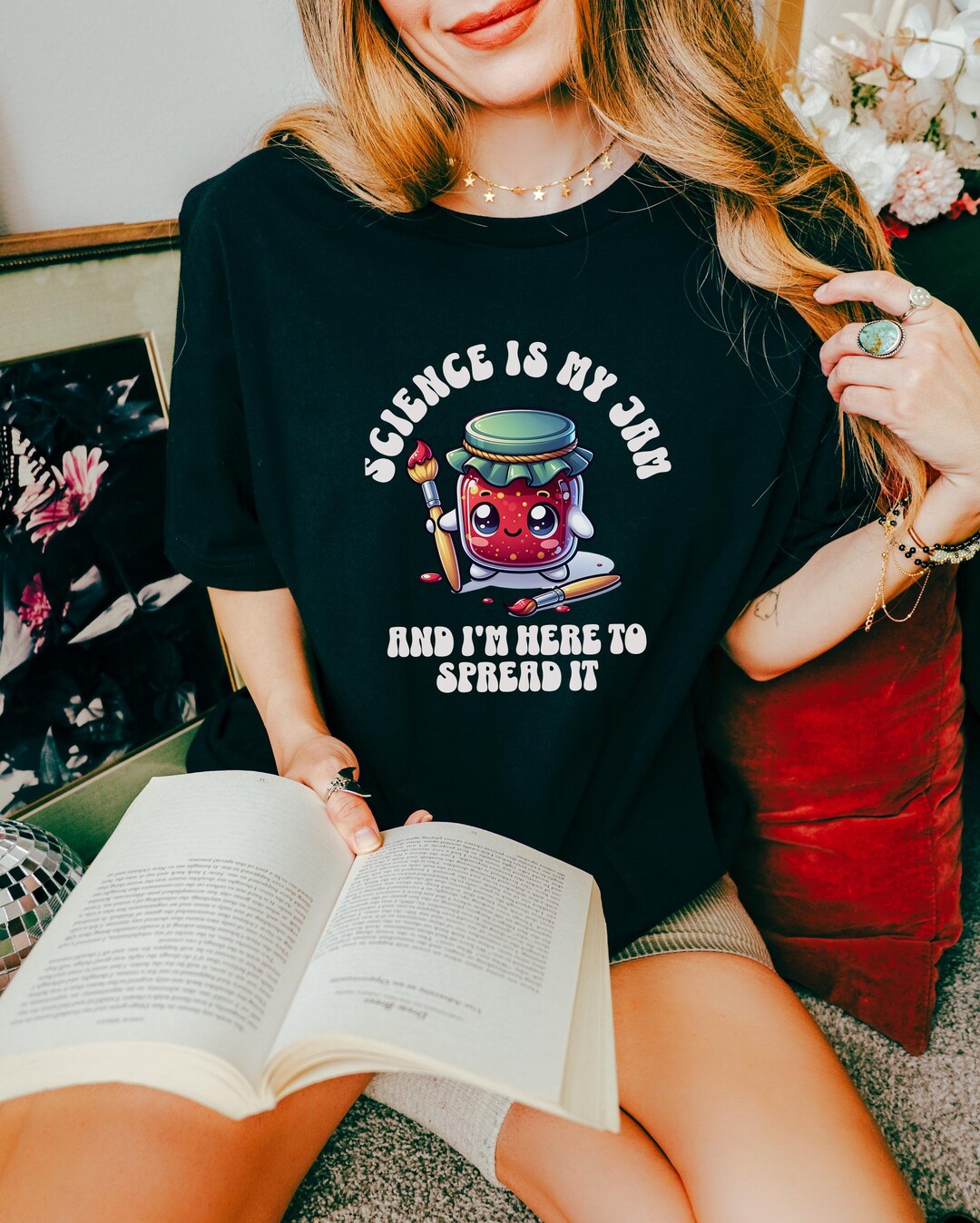 Gift for Science Teacher, Science Lover Gift Shirt, Science is My Jam T