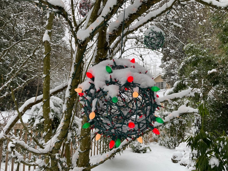 Christmas Light Ball Custom Designer Outdoor Decorations C7 & Mini