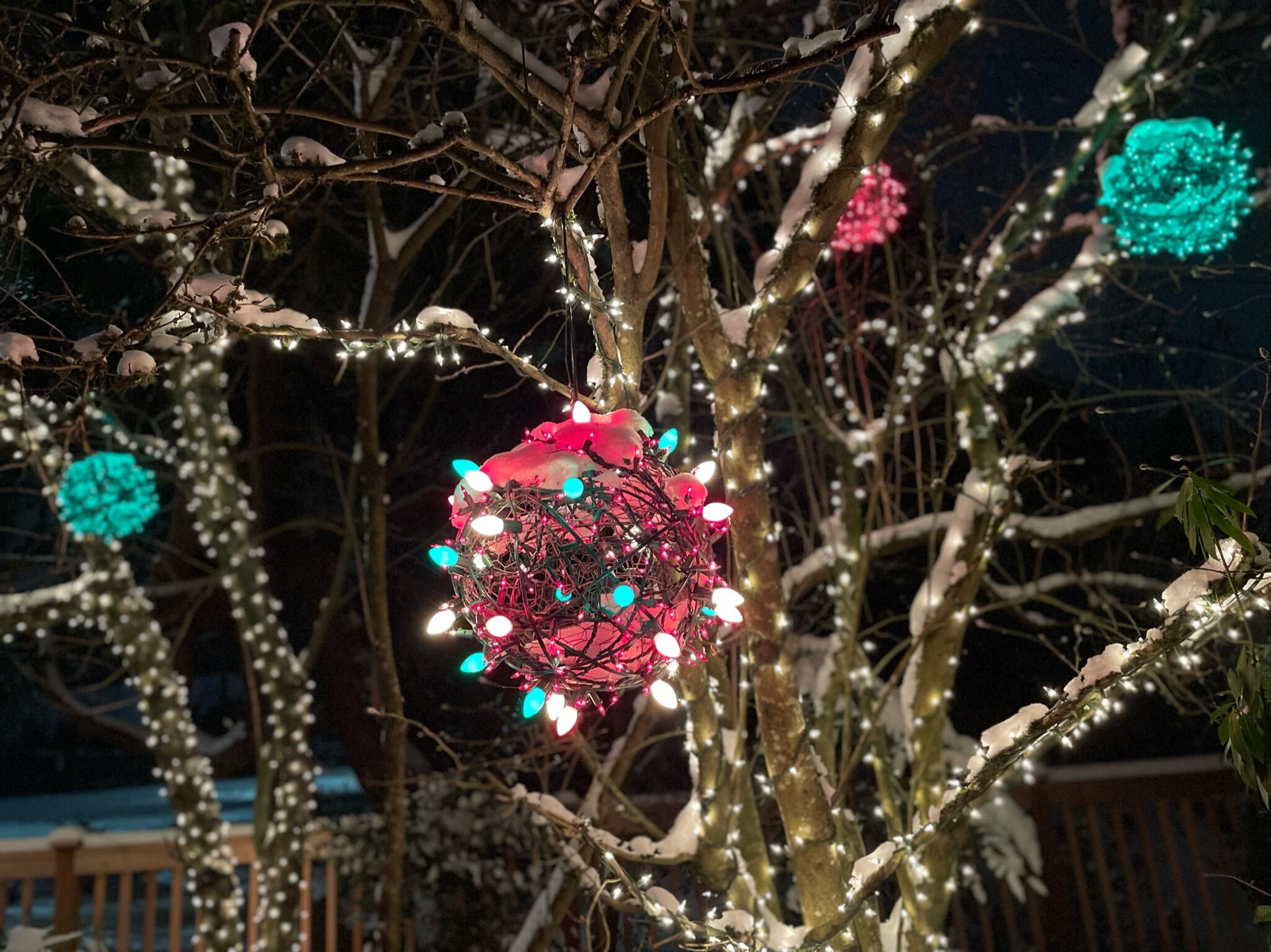 Christmas light balls for outdoor trees deals