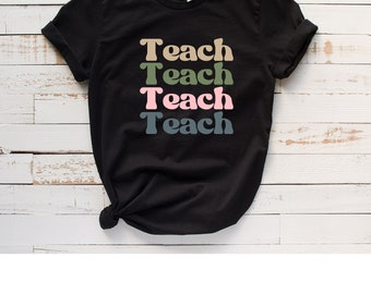 Retro Teacher Unisex Jersey Short Sleeve Tee