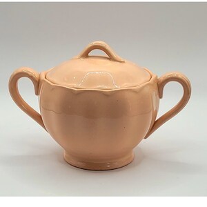Grindley Peach Petal Sugar Bowl.Made in England