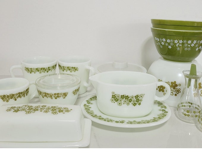 Vintage Pyrex Spring Blossom Crazy Daisy Butter Dish Round Etsy