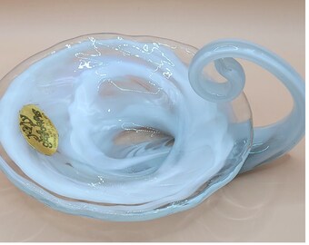 Vintage Blown Glass Dish