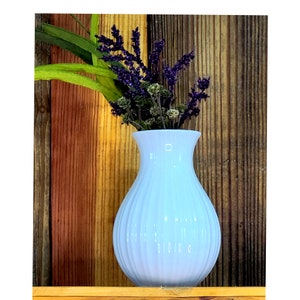 Small White Danish Bud Vase, White Porcelain Flower Vase