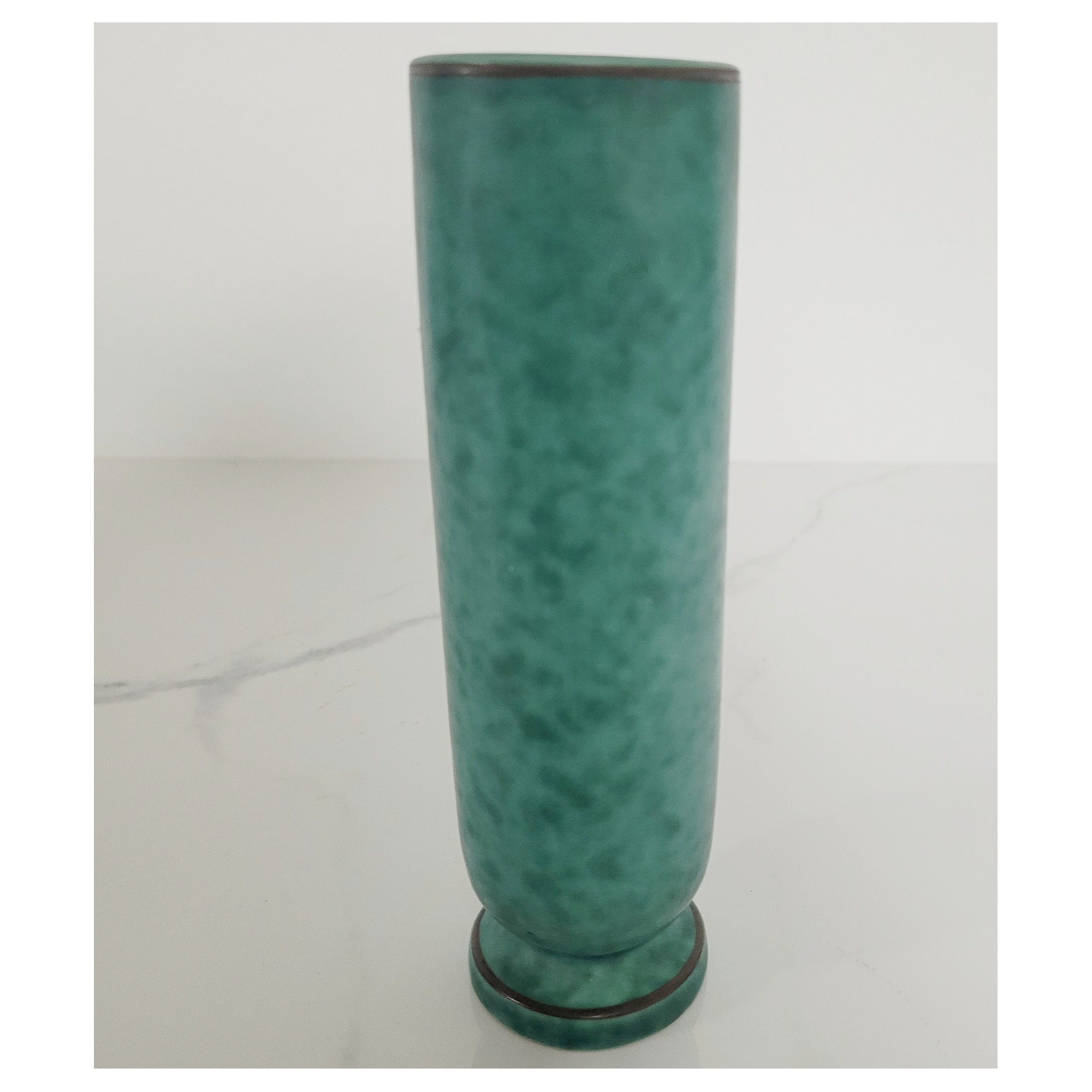 Wilhelm Kage Stoneware Bud Vases With Silver Inlay, Lily of