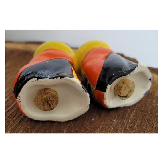 Vintage Salt and Pepper Shakers Sombrero Siesta, Colorful