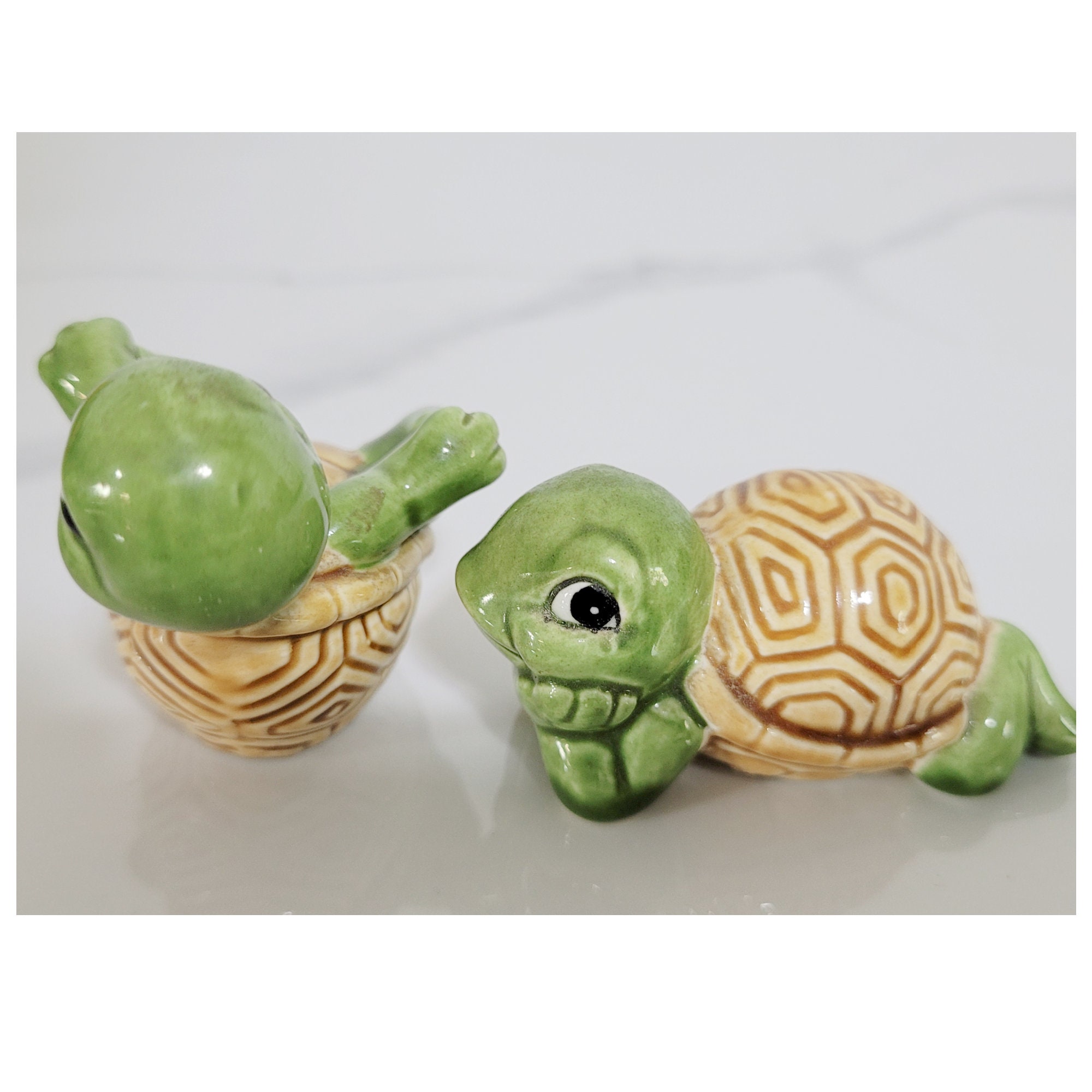 Stunning Genuine Pewter Abalone Shell Sea Turtle Sculpture