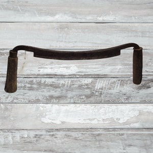 Vintage Draw Knife with Wooden Handles, Vintage Tool