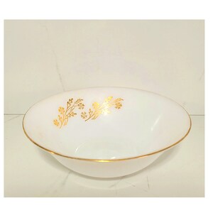 Vintage Federal Glass Serving Bowl, Meadow Gold Federal Glass, Vintage Dining, Vintage Kitchen