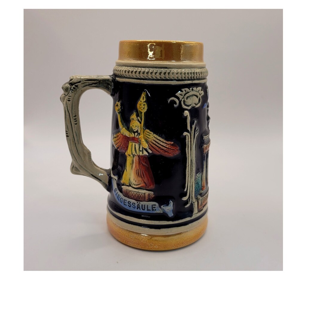 German Beer Stein, West Germany Stein, Zoller and Born Stoneware Stein