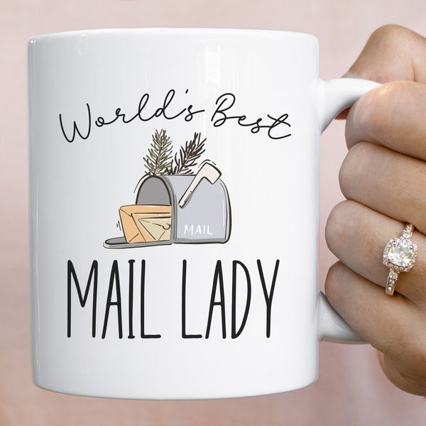 Ceramic Mail Lady Mug Etsy